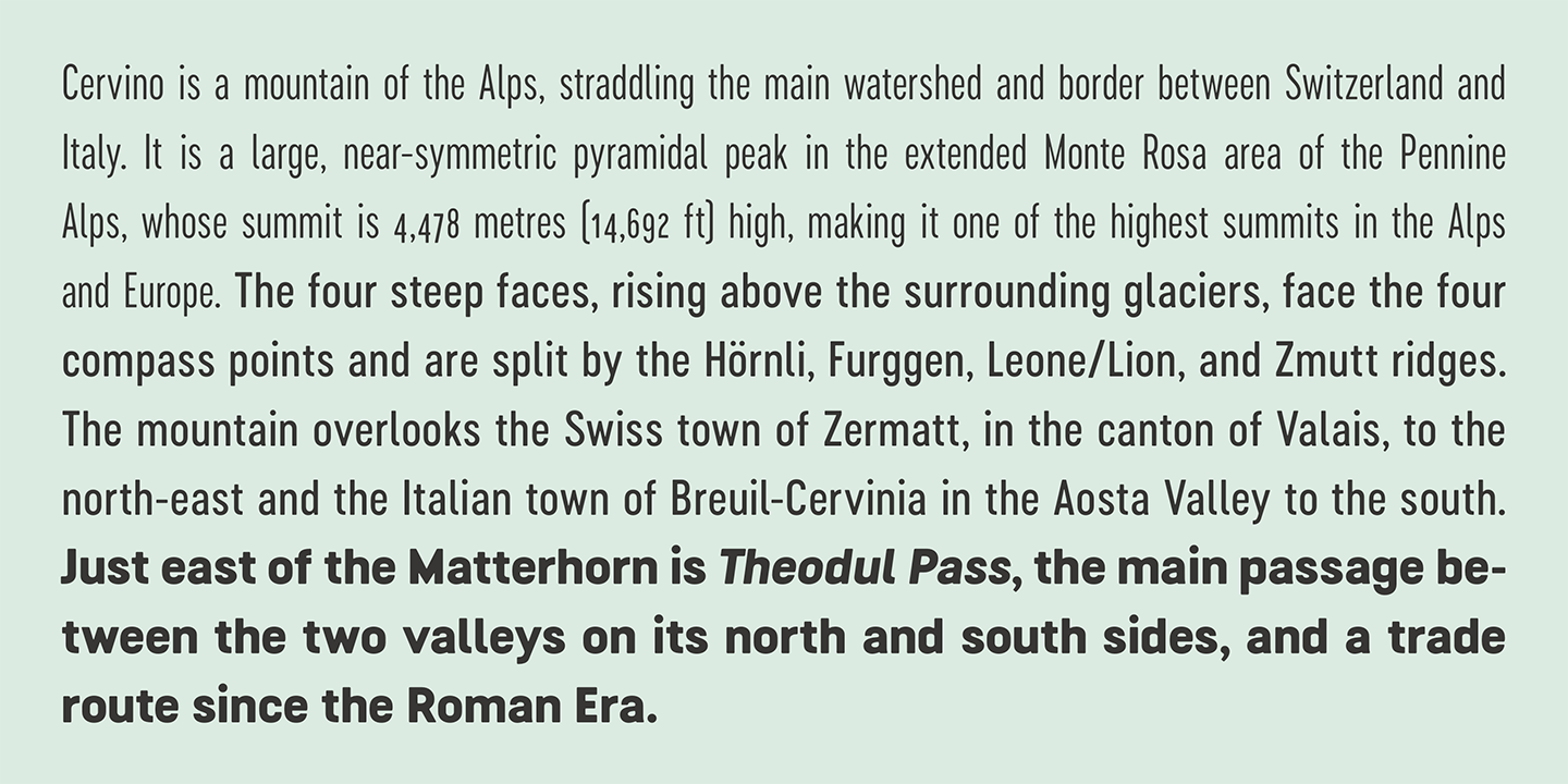 Пример шрифта Cervino Expanded Regular Expanded Italic